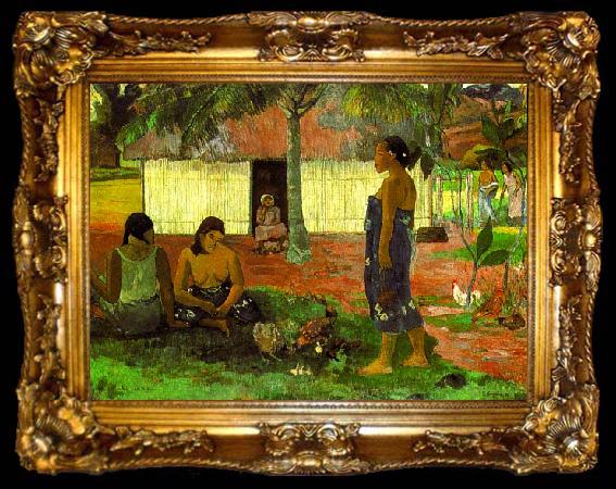 framed  Paul Gauguin Why Are You Angry, ta009-2